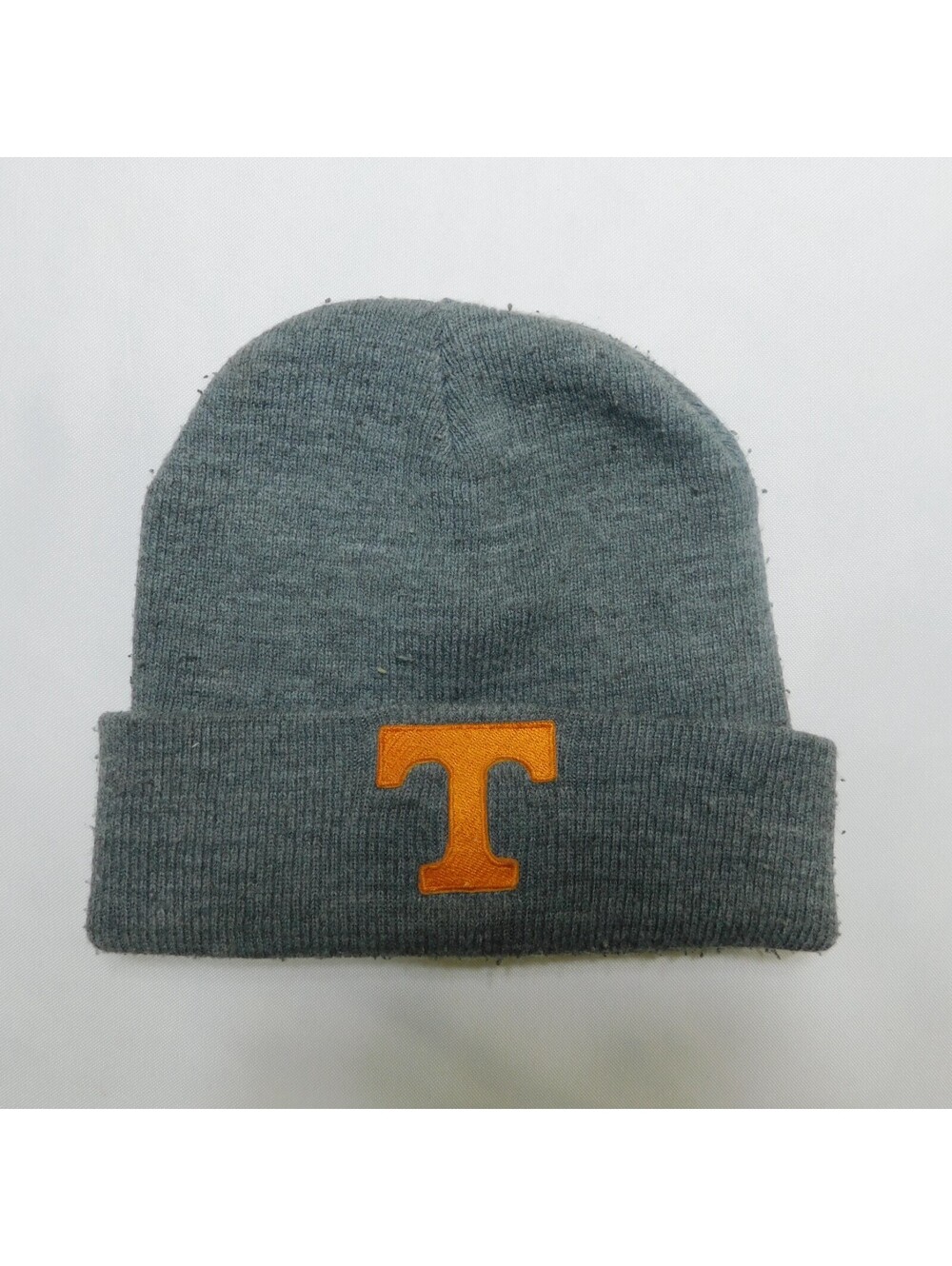 Tennessee Volunteers Beanie Hat Gray Orange Embroidered T Logo UT Vols Cap